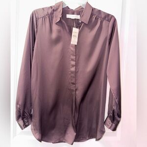 LOFT Women's Maroon Tunic
Blouse NWT